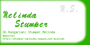 melinda stumper business card